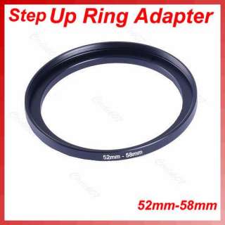 Metal 52mm 58mm Step Up Filter Lens Ring 52 58 mm 52 to 58 Stepping 
