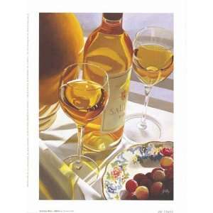  Sharing Wine   White Poster Print: Home & Kitchen