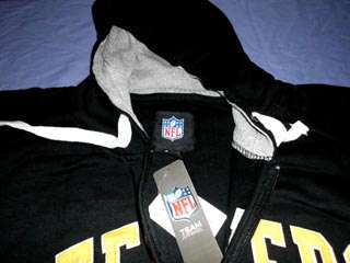 Pittsburgh Steelers Hoodie 3XL Stitched Full Zip NFL Specialty Double 