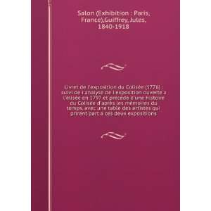    France),Guiffrey, Jules, 1840 1918 Salon (Exhibition  Paris Books