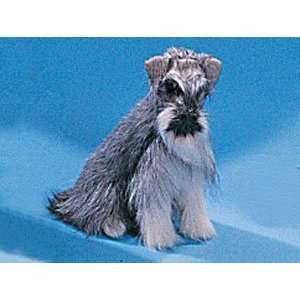 5 Schnauzer Dog Furry Animal Figurine: Toys & Games
