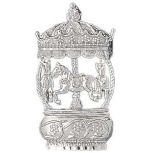   14K White Gold Charm Carousels 12.8   Gram(s) CleverSilver Jewelry