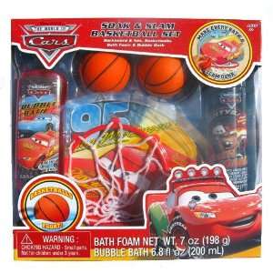    Disney Cars Bath Set (Soak & Slam Basketball Set) Toys & Games