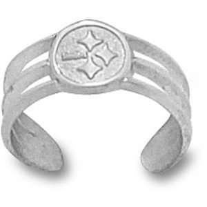  Pittsburgh Steelers Logo Toe Ring   Sterling Silver 