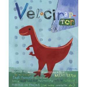  Velociraptor Canvas Reproduction Arts, Crafts & Sewing