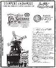   Holtz Cling Rubber Stamps FRENCH MARKETPLACE Paris Stampers Anonymous