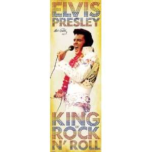   Elvis Presley   King Of Rock n Roll   61.6x20.7 inches: Home & Kitchen