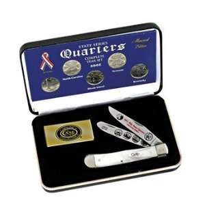 CASE XX 2001 State Quarters & Trapper Gift Set colors may vary 4 1/8 