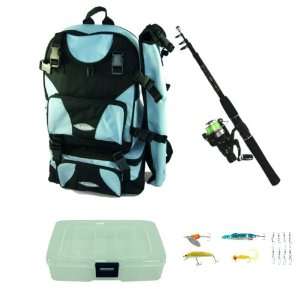  Fladen  Fishing Backpack Kit  Telescopic Fishing Set  Ideal for 