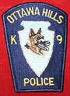   Hills K9 Canine Police Patch, Lucas County Sheriff, Toledo, Ohio, OH