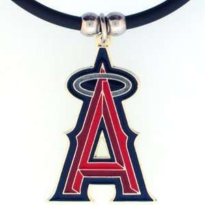  MLB Logo Necklace   LA Angels of Anaheim: Sports 