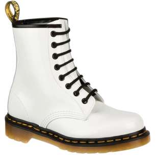 Dr Martens 1460W 11821104 Womens Boots White Patent Lamper SS12  
