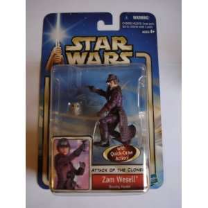  STAR WARS ATTACK OF THE CLONES ZAM WESELL BOUNTY HUNTER 