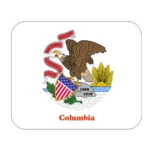  US State Flag   Columbia, Illinois (IL) Mouse Pad 