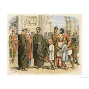  Pope Gregory Sees English Slaves in Rome, Non Angli Sed 