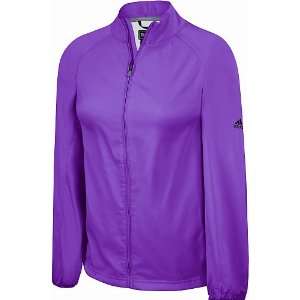 adidas ClimaProof Full Zip Wind Womens Jacket   Bouquet Large:  
