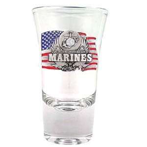  Shot Glass   Marines 