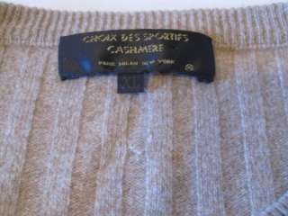   % Cable Knit Cashmere Sweater~XL~Choix Des Sportifs~Ribbed  