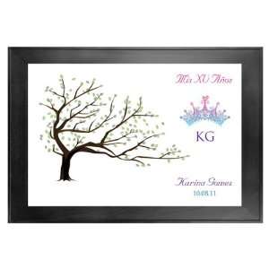  Quinceanera Guest Book Tree # 4 Crown 2 24x36 For 100 