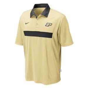  Gold Nike Spread Option Football Coaches Sideline Polo Shirt 