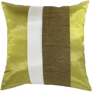   x16 Square Throw Decorative Silk Pillow Cover : Lime: Home & Kitchen
