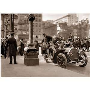  Squad Parade in Union Square 1908 Fine Art Giclee Print sepia tone 