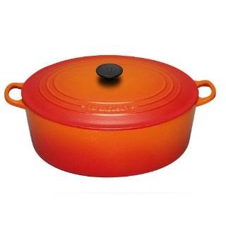 Le Creuset 15 1/2 Quart Cast Iron Oval French Oven, Flame (Mar. 20 