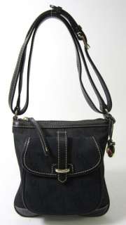 DOONEY & BOURKE Black Logo Letter Carrier Handbag  