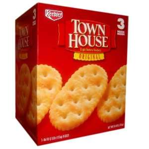 Keebler Original Town House Crackers 3 1LB. Packs  Grocery 