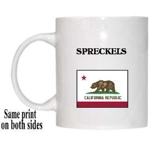  US State Flag   SPRECKELS, California (CA) Mug 