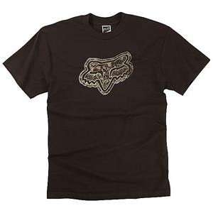  Fox Racing Ransom T Shirt   X Large/Dark Brown: Automotive