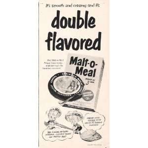  Malt O Meal Wheat Cereal 1952 Original Vintage Ad 