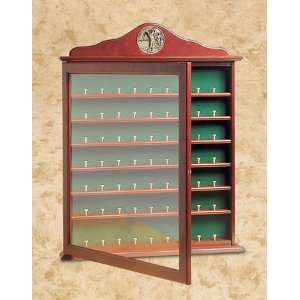  Mahogany Stained 49 Ball Cabinet: Sports & Outdoors