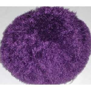  Faux Fur Purple Ball Throw Pillow Toss Accent Cushion 