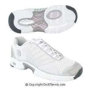  K Swiss Womens Ascendor SLT (White/Silver/Pink) Tennis 