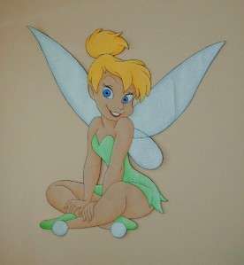 TINKERBELL Disney Sparkly Wall paper Mural pick color  