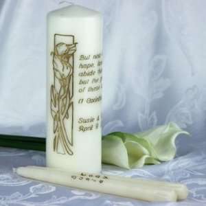  Calla Lily Unity Candle Set 20 Verses: Home & Kitchen