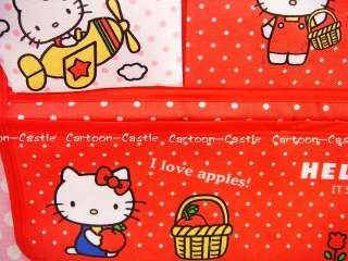 Hello Kitty Wall Hanging Storage Bag Organizer Red  