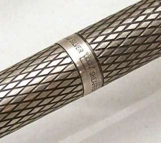 SHEAFFER IMPERIAL SOVEREIGN Sterling Silver Diamond Fountain Pen 