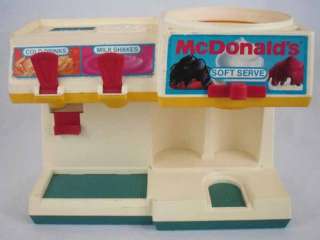   McDonalds Ice Cream Milkshake Maker Playset 1988 Fisher Price Toy