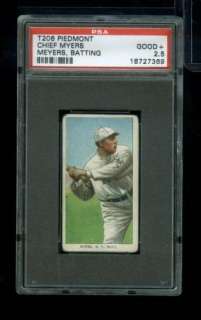 nh) T206 Piedmont CHIEF MYERS PSA 2.5 *NY Giants  