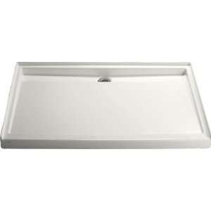 Groove 60 x 42 Acrylic Shower Base with Back Drain in White Finish 