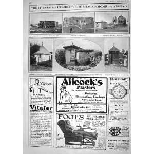 1916 Houses Canada England Log House Advertisement Allcocks Players 