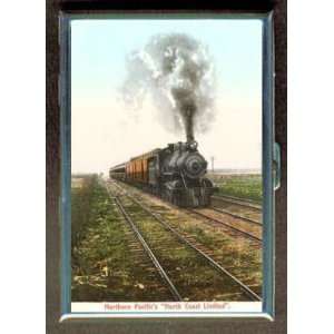  TRAIN VINTAGE NORTHERN PACIFIC ID CIGARETTE CASE WALLET 