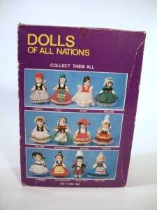 Dolls of All Nations Vinyl Doll 8 Box Stand Greece  