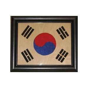 South Korean Flag By Scroll Saw Pictures   8 X 10 X 1/4