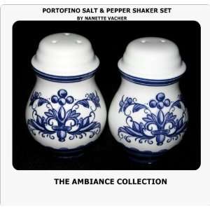  Chelsea Blue & White Floral Ceramic Salt & Pepper Shaker 