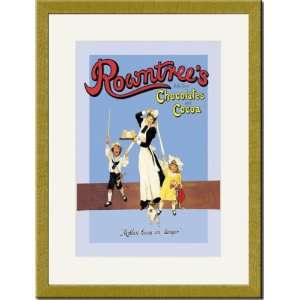  Gold Framed/Matted Print 17x23, Rowntrees High Class 