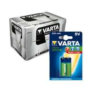  Varta Professional Photo 9V Rechargeable Battery 200mAh 