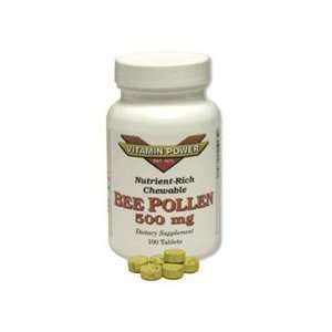  Chewable Bee Pollen 500 mg tabs, Size 250 Health 